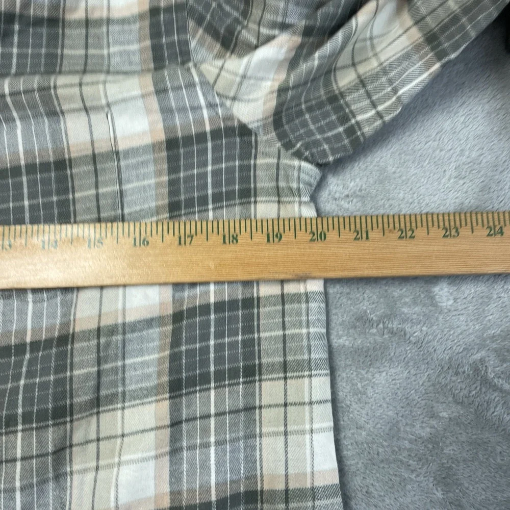 Weatherproof Women's S Plaid Blouse Green a2207 - Picture 6 of 9
